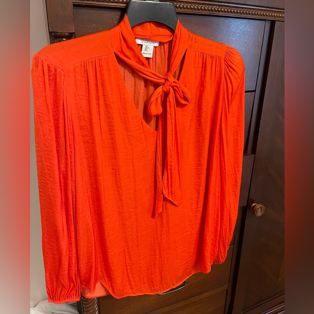 Racheal Zoe Large Orange Blouse